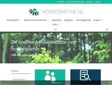 Tablet Screenshot of homeopathie.nl